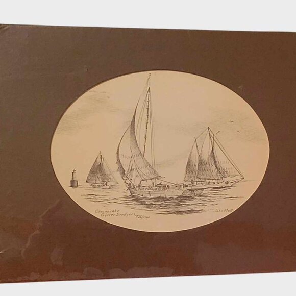 Chesapeake Oyster Dredgers by John Moll #722/1500 - Picture 4 of 7